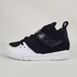 Jordan Flight 45 (PS) Black Suede LITTLE KIDS Shoes Size 11C Defect