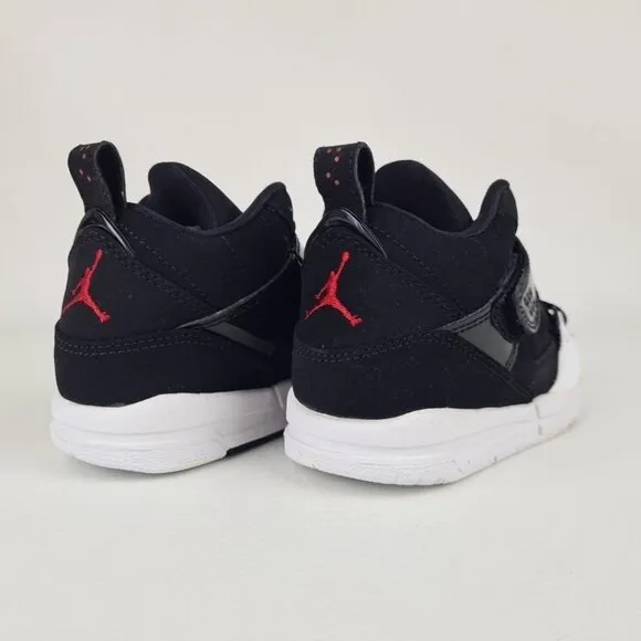 Jordan Flight 45 (PS) Black Suede LITTLE KIDS Shoes Size 11C