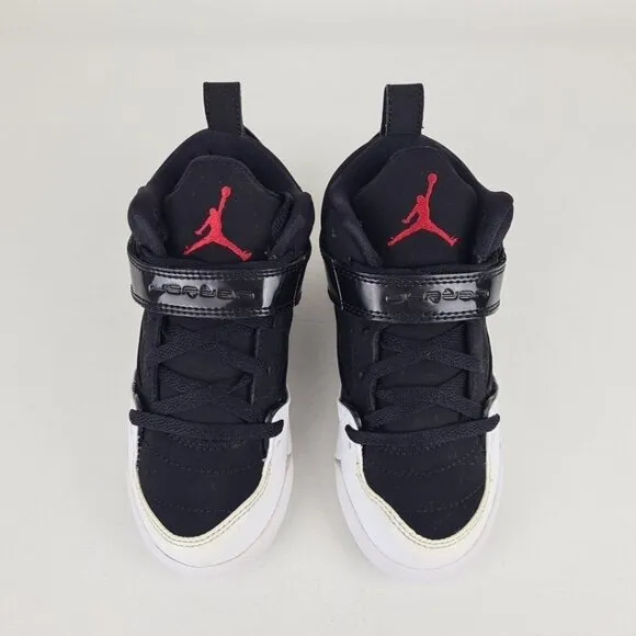 Jordan Flight 45 (PS) Black Suede LITTLE KIDS Shoes Size 11C