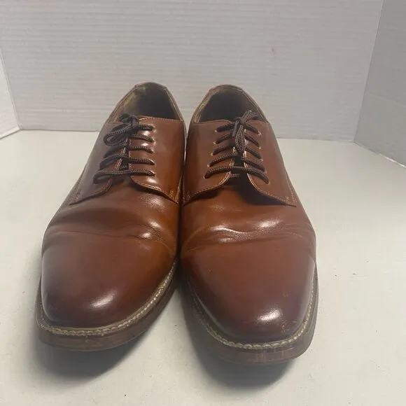 JOSEPH ABBOUD Men’s Leather Oxford Shoes Brown  Size 9.5D
