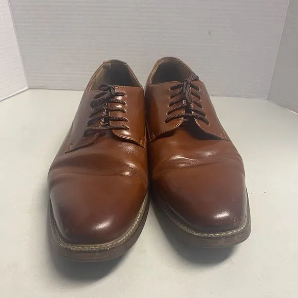 JOSEPH ABBOUD Men’s Leather Oxford Shoes Brown  Size 9.5D