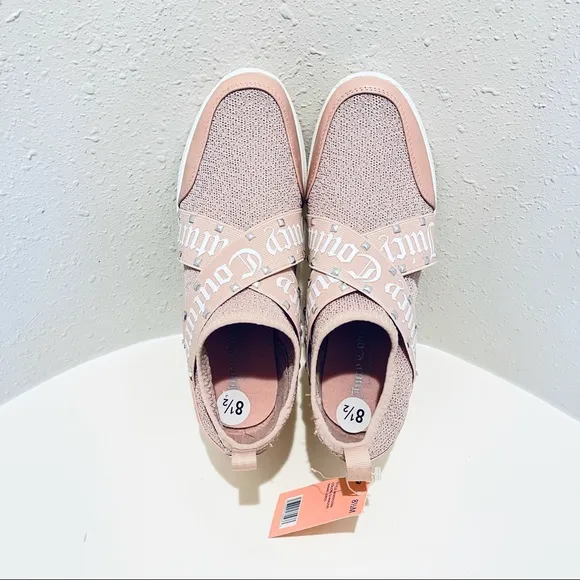 Juicy Couture Eros Studded Wedges Punk Blush Women’s Sneakers Size 8.5 NWT