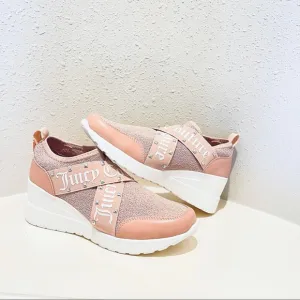 Juicy Couture Eros Studded Wedges Punk Blush Women’s Sneakers Size 8.5 NWT