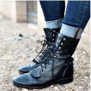 Justin Hiram Roper Lace Up Boots
