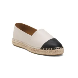 JUTELIA Nude Made In Spain Leather Cap Toe Espadrille Flats