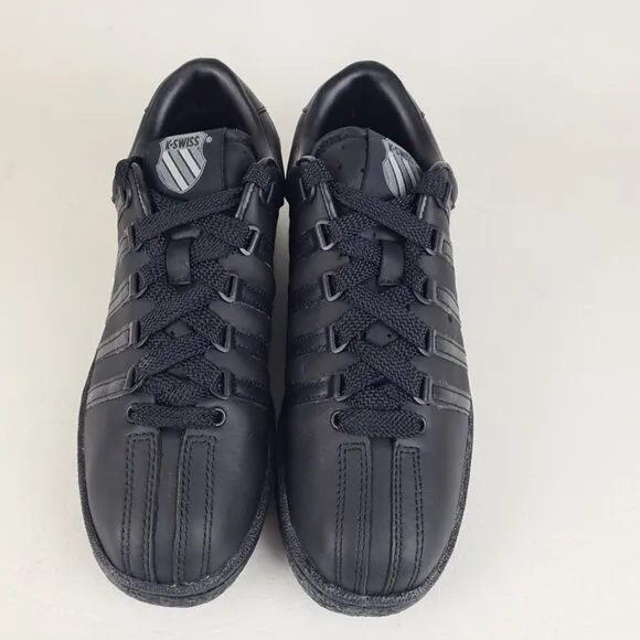 K-Swiss Classic Varsity Shoes Sneakers Sport Black Leather
