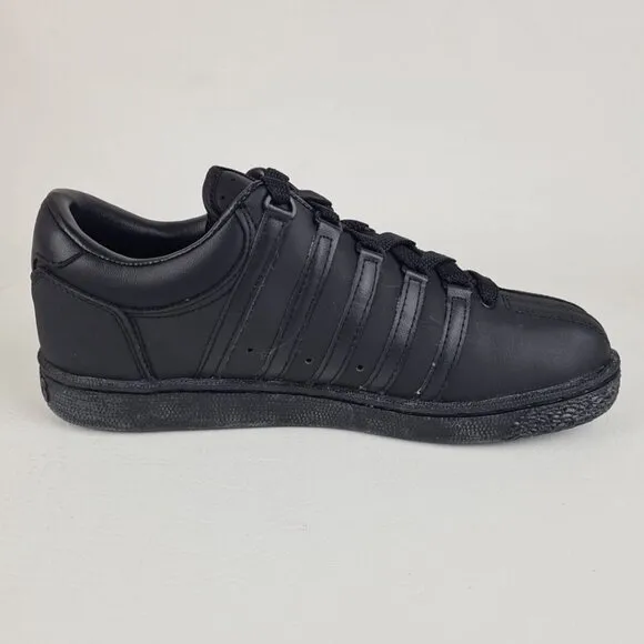 K-Swiss Classic Varsity Shoes Sneakers Sport Black Leather