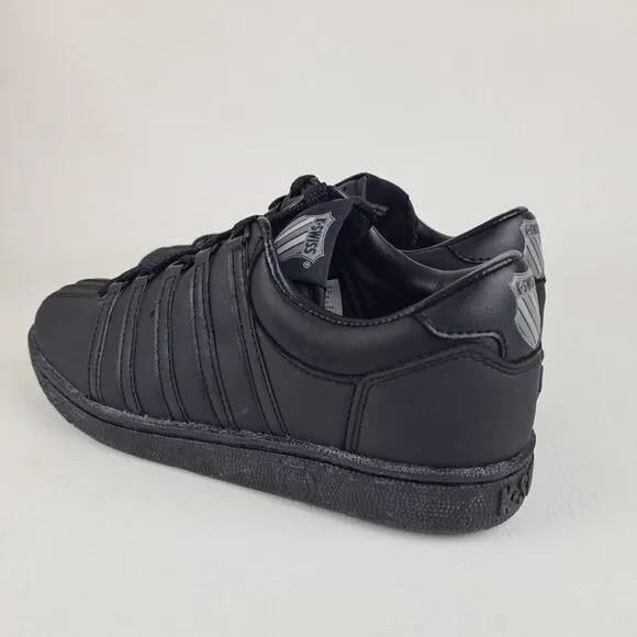 K-Swiss Classic Varsity Shoes Sneakers Sport Black Leather