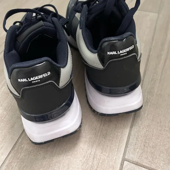 Karl Lagerfeld Two Tone Leather Sneakers size 9.5