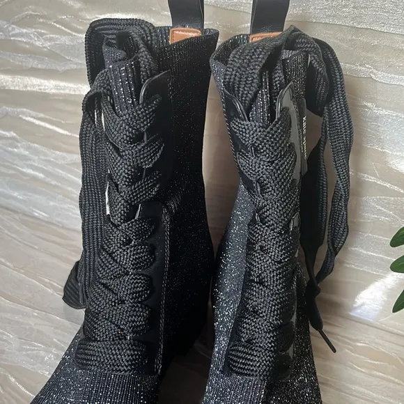 Kate Spade Merigue Metallic Knit Boots
