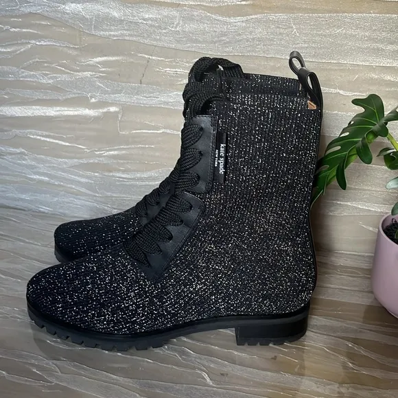 Kate Spade Merigue Metallic Knit Boots