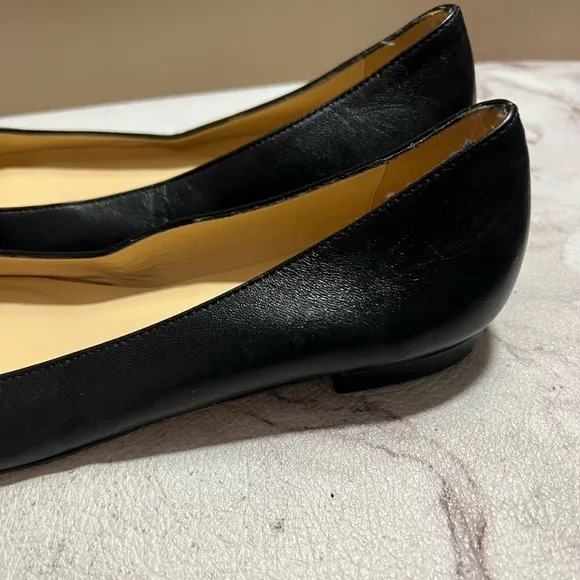 KATE SPADE NEW YORK Nera Reva Women’s Black Round Toe Slip On Flats 5M
