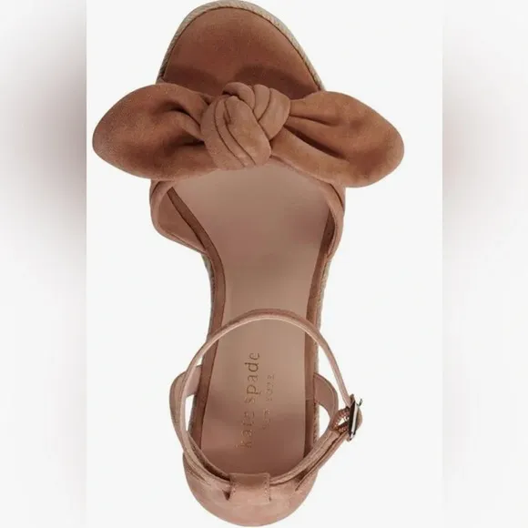 Kate Spade New York Tianna Platform Wedges Sz 9.5 Medium Biscotti