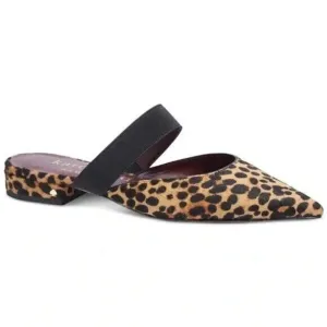 kate spade new york Womens Marielle Mules Slip On Leather Calf Hair Leopard 7.5B