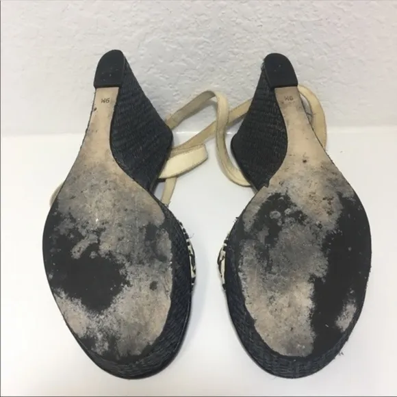 Kate Spade Wedges Platform Raffia Pom Poms Sandals