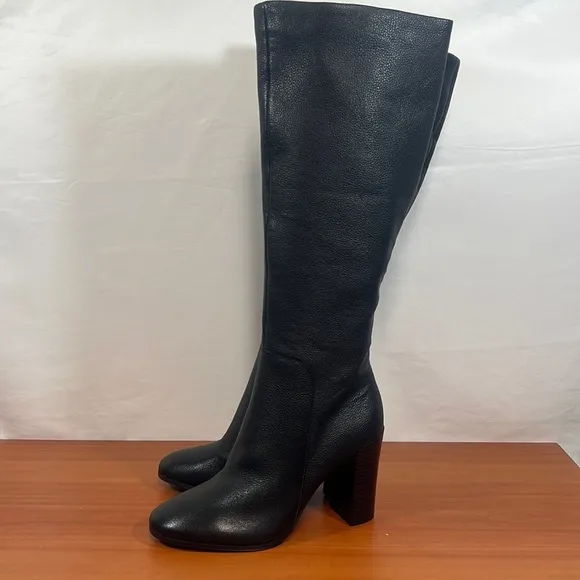 Kenneth Cole Justin Leather Lug Tall Boot Women’s Size 9.5