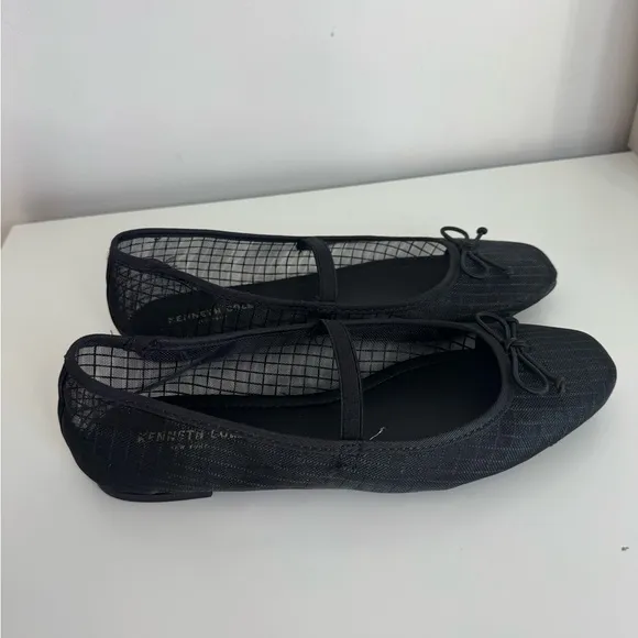 KENNETH COLE Myra Mesh Ballet Flats black 8