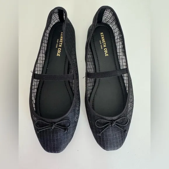 KENNETH COLE Myra Mesh Ballet Flats black 8