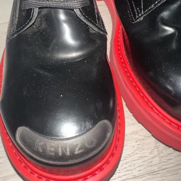 Kenzo Black and Red Men's Boots
