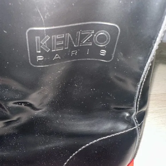 Kenzo Black and Red Men's Boots