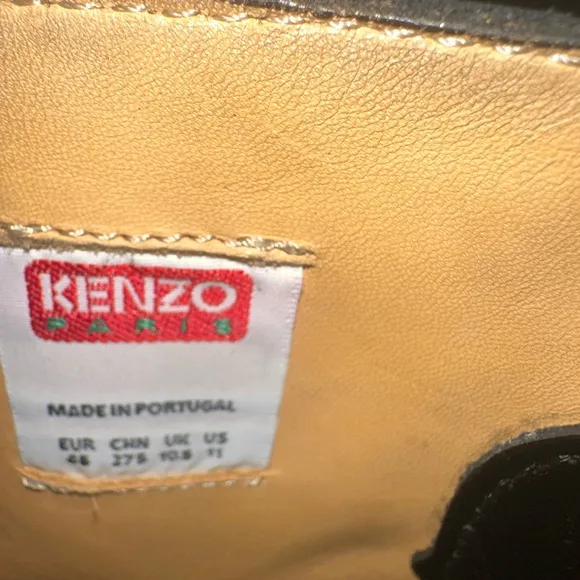 Kenzo Black and Red Men's Boots