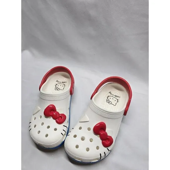 KIDS CROCS Hello Kitty CLASSIC CLOG Size JR 2