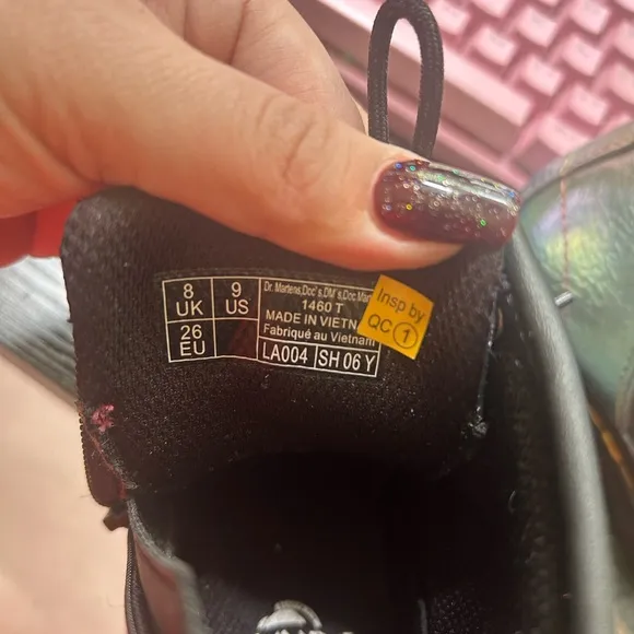 Kids Dr. Marten Iridescent Combat Boots