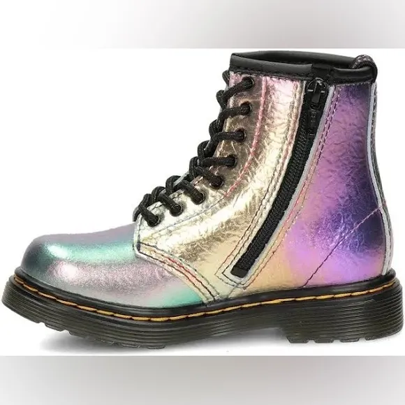 Kids Dr. Marten Iridescent Combat Boots