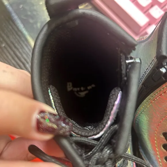 Kids Dr. Marten Iridescent Combat Boots