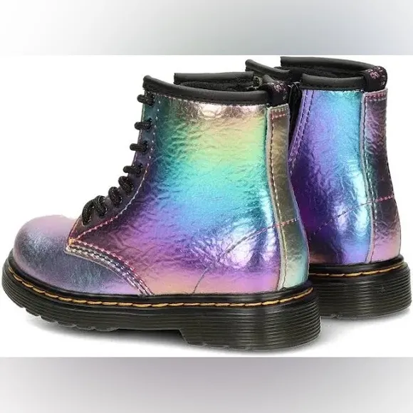 Kids Dr. Marten Iridescent Combat Boots