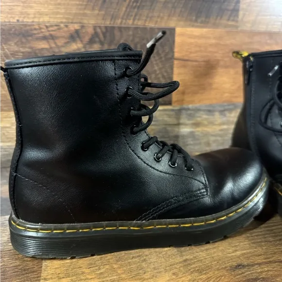 Kids' Dr. Martens Zavala Combat Lace Up Boot.
