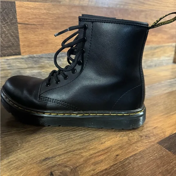 Kids' Dr. Martens Zavala Combat Lace Up Boot.