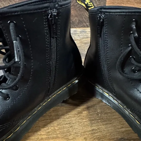Kids' Dr. Martens Zavala Combat Lace Up Boot.