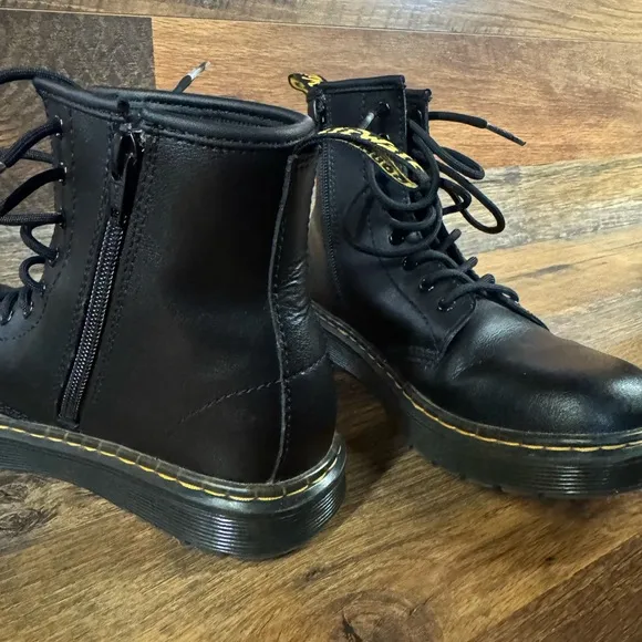Kids' Dr. Martens Zavala Combat Lace Up Boot.