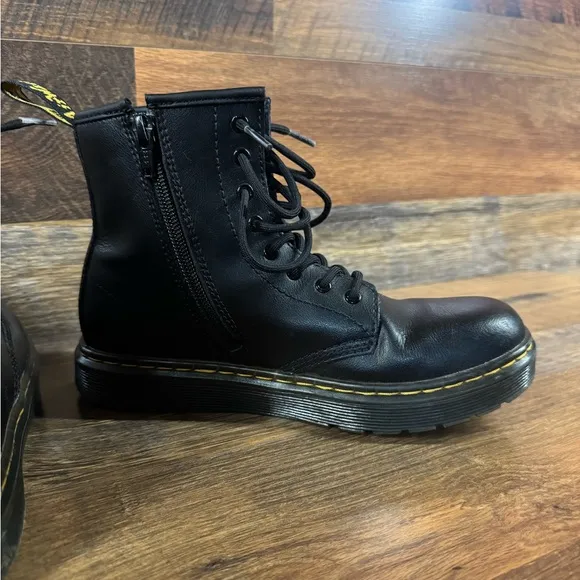 Kids' Dr. Martens Zavala Combat Lace Up Boot.