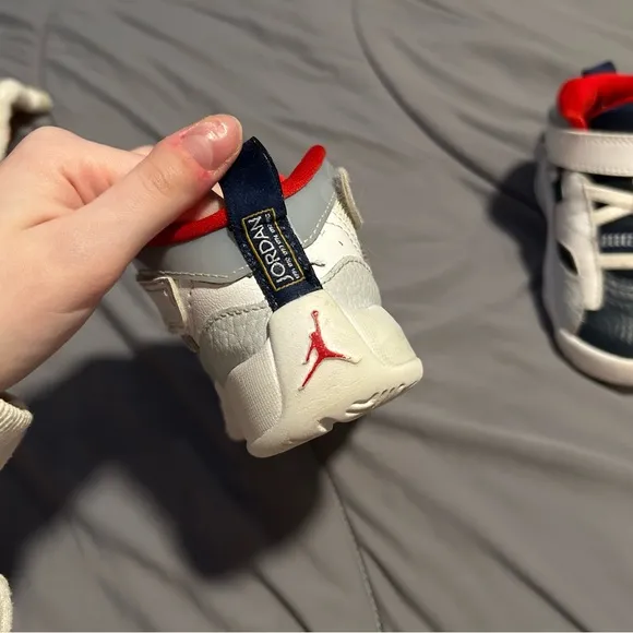 KIDS JORDAN “WHITE MIDNIGHT NAVY” JUMPMAN TWO TRE TD