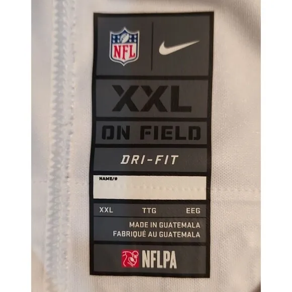 KIRK COUSINS #8 Vikings Away Jersey NFL‎ On Field Nike Dri Fit XXL White V Neck