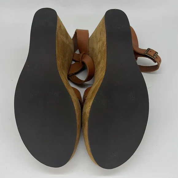 Kork-Ease Bette Platform Vachetta Wedge Suede Sandal 10