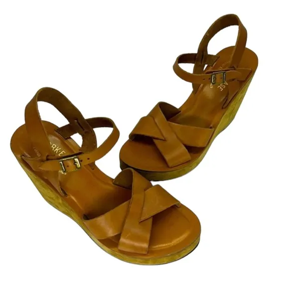 Kork-Ease Bette Platform Vachetta Wedge Suede Sandal 10