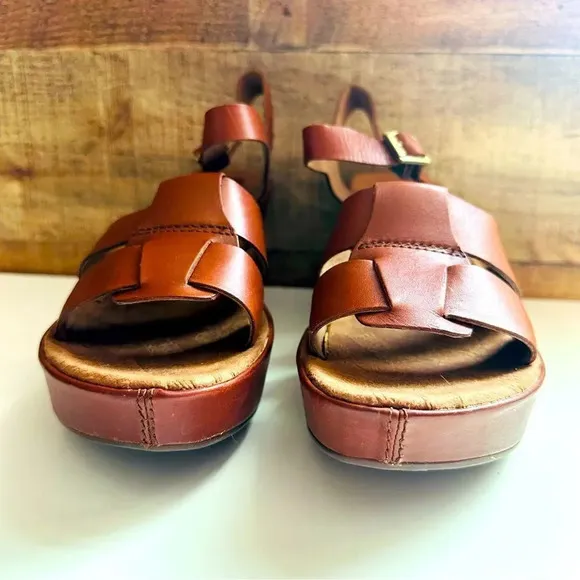 Korks By Kork-Ease Della Leather Platform Wedges