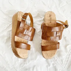 Korks Fraya Wedge Sandal Size 9 New