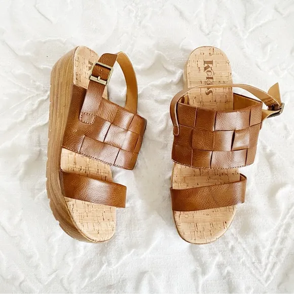 Korks Fraya Wedge Sandal Size 9 New