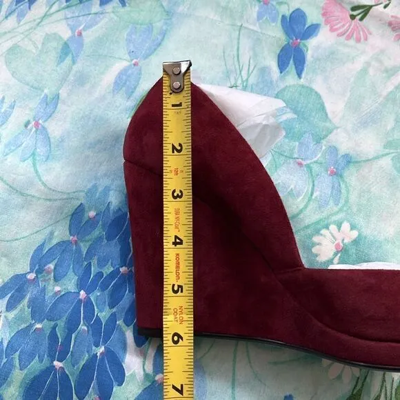 Kors Michael Kors Vail Suede Wedge Heels - 9.5
