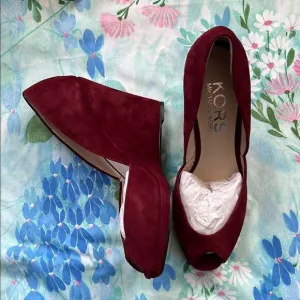 Kors Michael Kors Vail Suede Wedge Heels - 9.5
