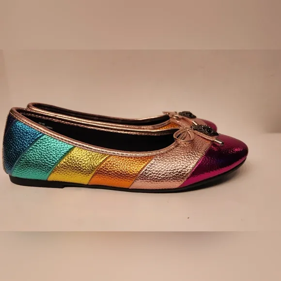Kurt Geiger London™ Kids Mini Eagle Ballerina flats in multi color