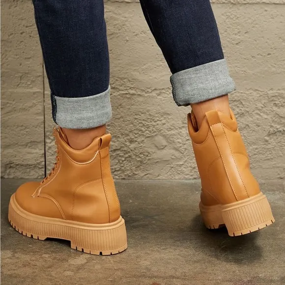 Lace Up Edgy Combat Boots