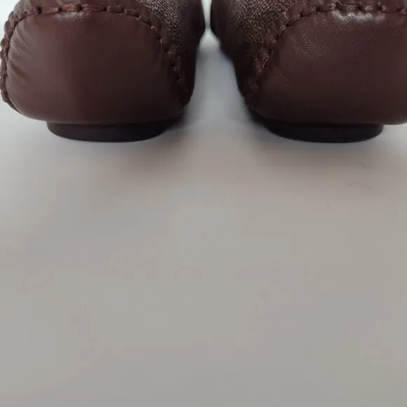 Ladies SZ 6-1/2 Michael Kors Brown Ballet Flats