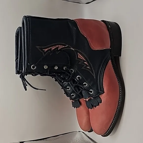 Laredo lace up boots, 9.5M