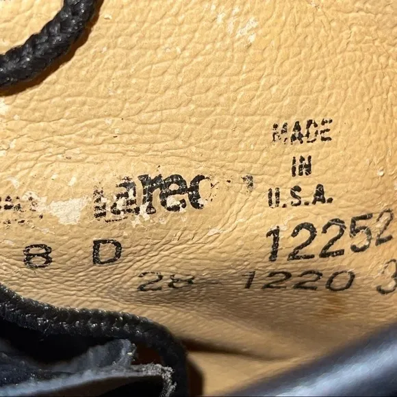 Laredo Man Combat Leather Boots Size 8