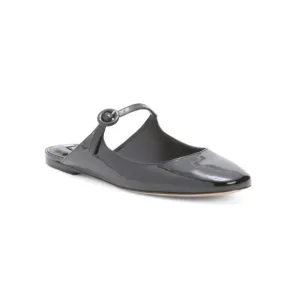 LARROUDE Black Made In Brazil Blair Slide On Mule Flats